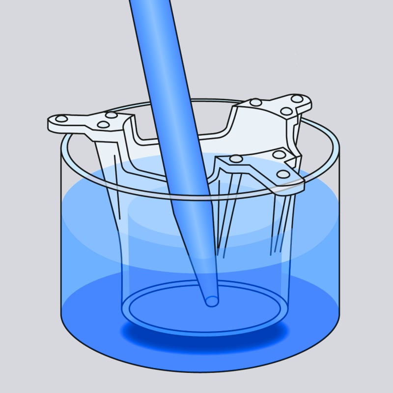 Pipette access to cultivation vessel