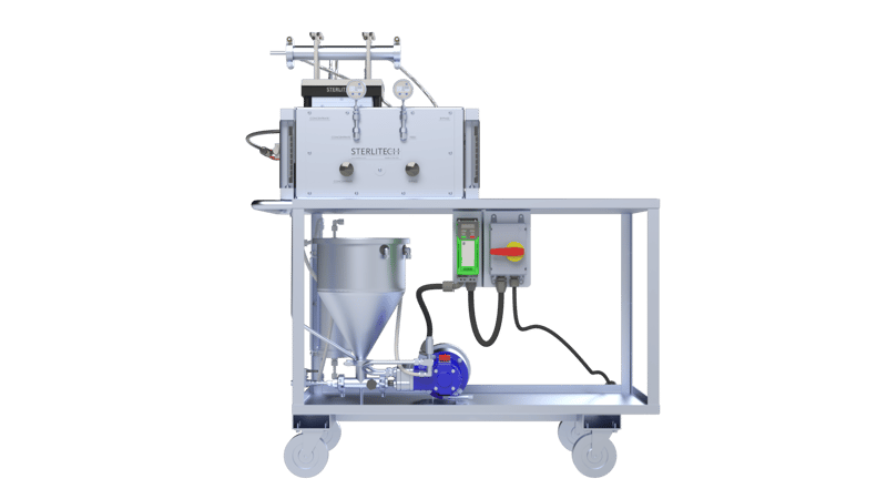 Hybrid Skid, Standard Configuration, 2 Lines for CF Cells/Housings, Analog, 230V, 50/60Hz, 1 Ph, 3.1 GPM at 600 PSI