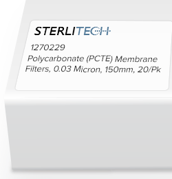 Polycarbonate (PCTE) Membrane Filters, 0.03 Micron, 150mm, 20/Pk