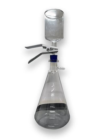 25mm Glass Microanalysis Holder, Glass Frit Support, 300 ml, 1L receiving flask