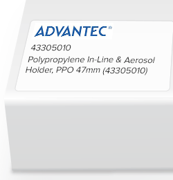 PPO 47, Polypropylene In-Line and Aerosol Holder, 47mm