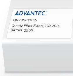 Quartz Fiber Filters, QR-200, 8X10in, 25/Pk