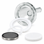 47mm Glass Microanalysis Holder, All-PTFE seal, PTFE support, 300 ml, KGT 47 TF - image